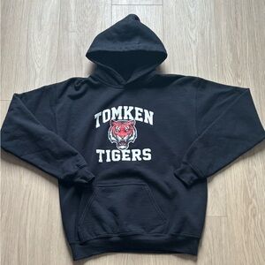 Tomken Tigers Black Hoodie with Tiger Graphic